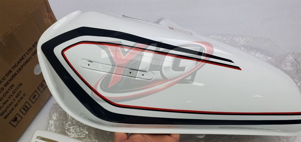 CG-125 BENZİN DEPOSU ( YAN KAPAKLI ) - BEYAZ