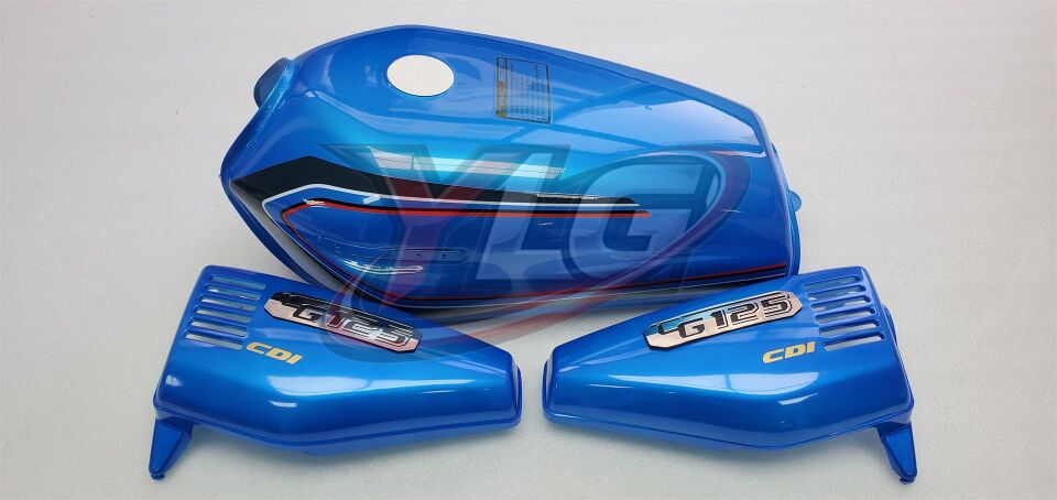 CG-125 BENZİN DEPOSU ( YAN KAPAKLI ) - ÇELİK MAVİ