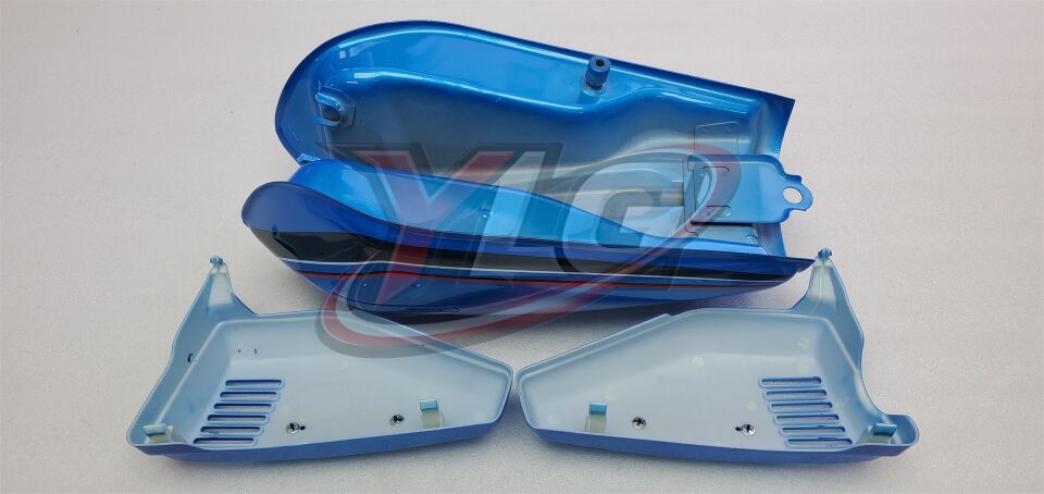 CG-125 BENZİN DEPOSU ( YAN KAPAKLI ) - ÇELİK MAVİ