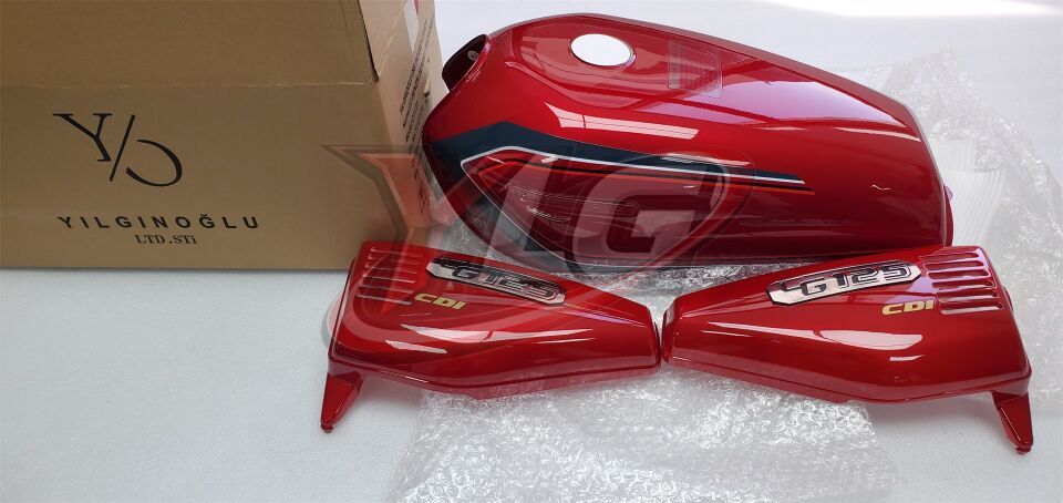 CG-125 BENZİN DEPOSU ( YAN KAPAKLI ) - KIRMIZI