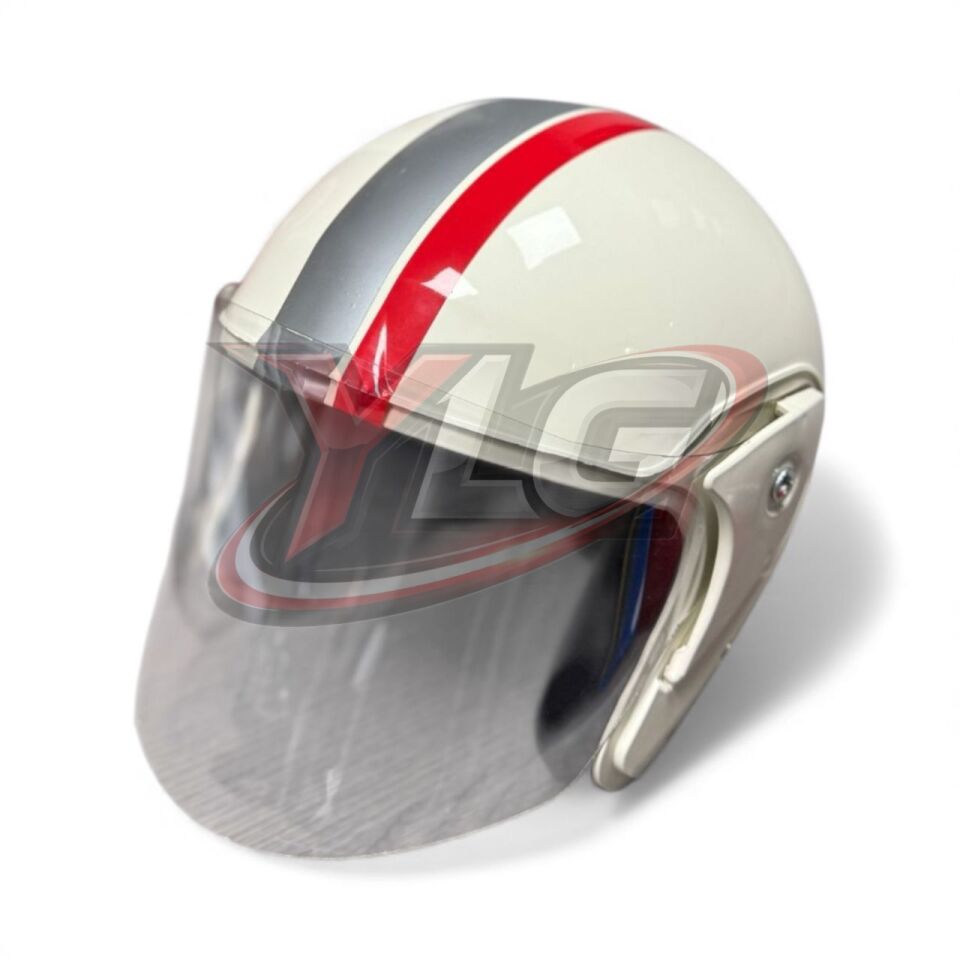 YARIM KASK ŞERİTLİ KREM