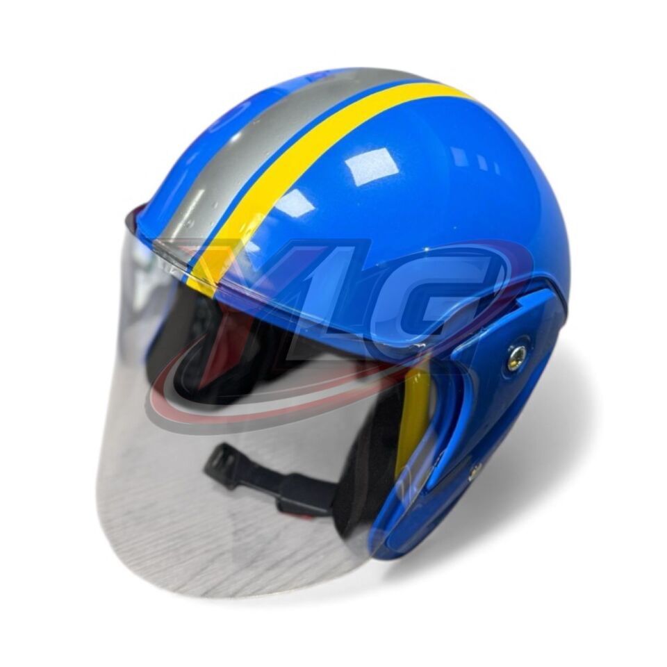 YARIM KASK ŞERİTLİ MAVİ