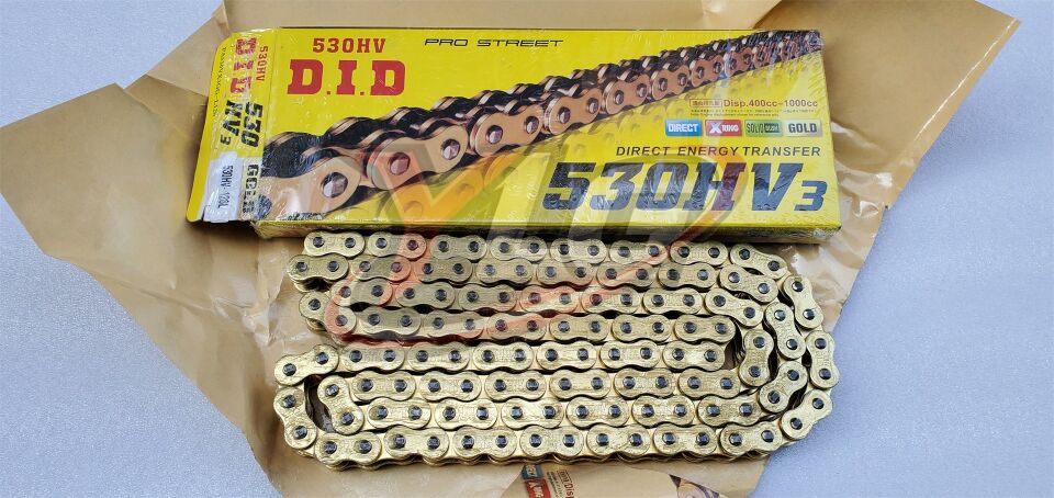 D.İ.D 530/128 H GOLD ORİNGLİ ZİNCİR