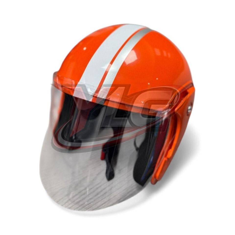 HALF FACE KASK - TURUNCU